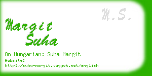 margit suha business card